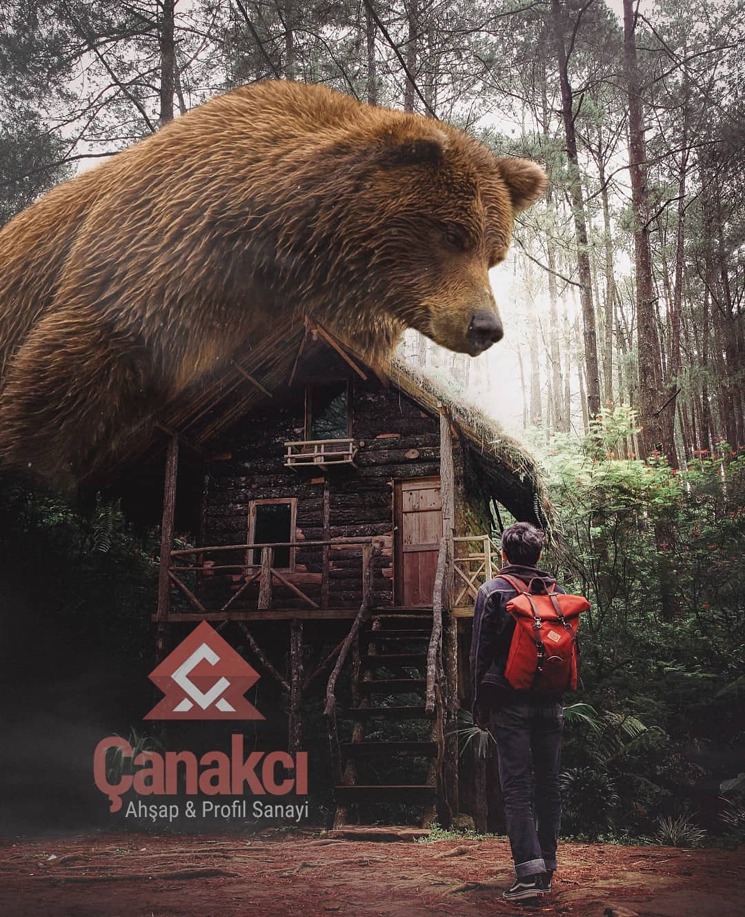 Dev bir ayının🐻 sizi ziyarete geleceğinin sözünü veremeyiz ama kesinlikle hayalinizdeki ahşap evi🏠🌲 yapabiliriz. 😊#animals #animal #hayvanlaralemi #doğa #ayı #ahşap #ahşapev #ahşapevler #bear #design #mimari #art #sanat #woodworking #wood #wooddesign #woodwork #architecture #çanakcıahşap
Tasarladığı🚀 görsel için teşekkürler: @xmuratakyol