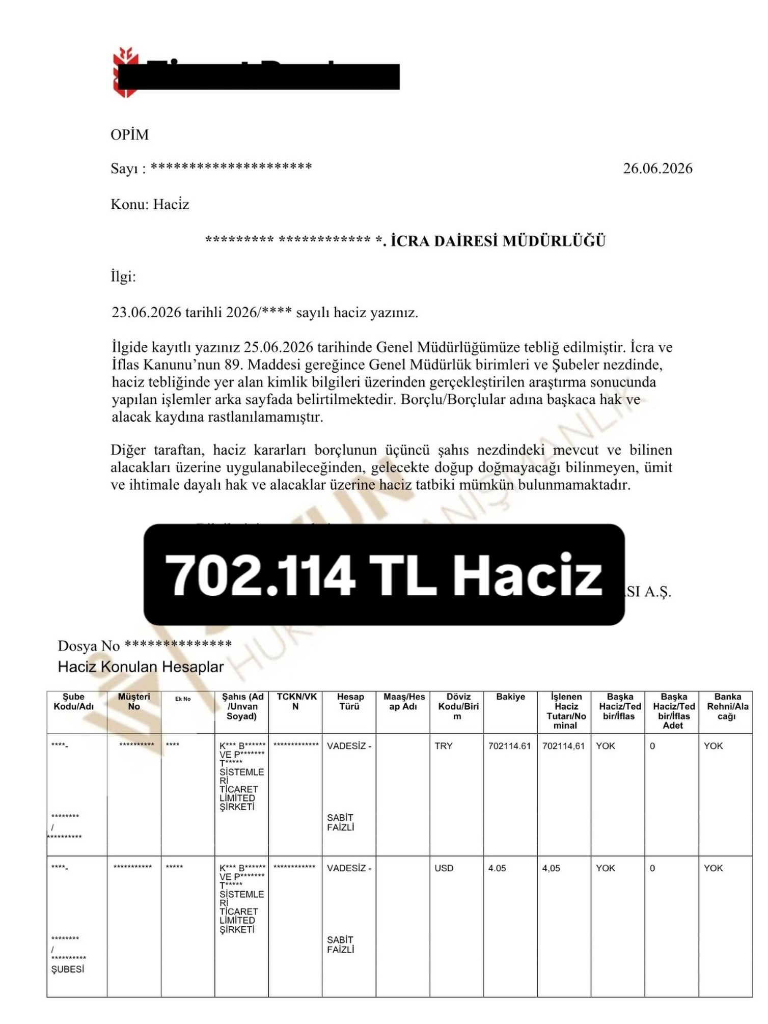 Forex Avukatı Veli Savun | Forex Dava Uzmanı Savun Hukuk 10 ZÜRİCH MENKUL DEĞERLER ADINI KULLANAN (ZRH YATIRIM /ZRHMENKUL.COM) Yasadışı Forex şirketine ait paravan şirketten, müvekkil lehine tespit edilen ve hacizlenen bakiye tutarıdır. İlk sıradan hacizlenmiştir
